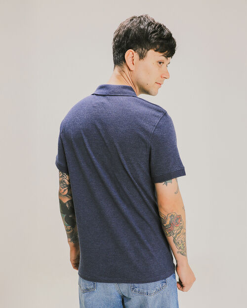 Polo Azul Fit Slim